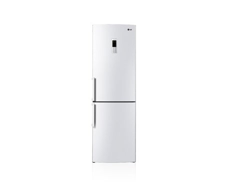 LG Двухкамерный холодильник LG Total No Frost. Высота 190см. Цвет белый глянцевый., GA-B439BVQA