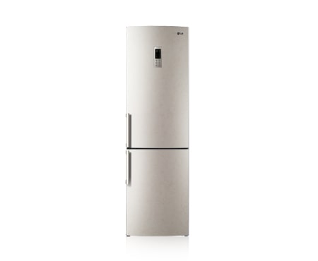 LG Двухкамерный холодильник LG Total No Frost с линейным компрессором. Высота 200см. Цвет: бежевый, GA-B489BEQZ