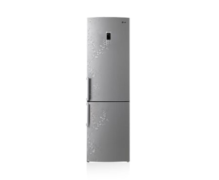 LG Двухкамерный холодильник LG Total No Frost с линейным компрессором. Высота 200см. Цвет серебристый с узором., GA-B489BVSP