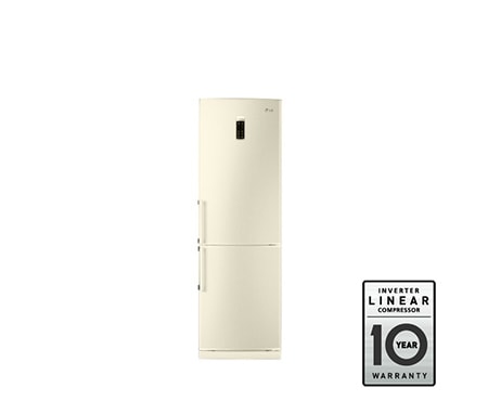 LG Двухкамерный холодильник LG Total No Frost. Высота 190см. Цвет бежевый, GC-B419WEQK