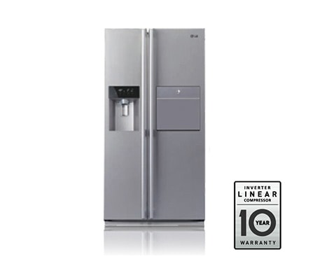 LG Двухкамерный Side-by-side холодильник LG Total No Frost. Высота 175см. Цвет: стальной матовый, GC-P207BAKV