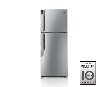 LG Двухкамерный холодильник LG Total No Frost. Высота 173см. Цвет серебристый., GN-M492CLQA