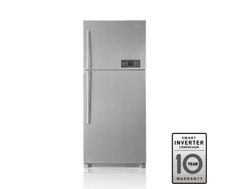 LG Двухкамерный холодильник LG Total No Frost. Высота 178см. Цвет серебристый., GN-M562YLQA