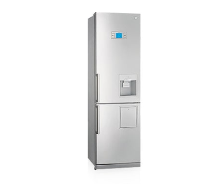 LG Холодильник LG Total No Frost с нижней морозильной камерой, уникальное покрытие Титаниум. Высота 200 см., GR-Q459BTYA