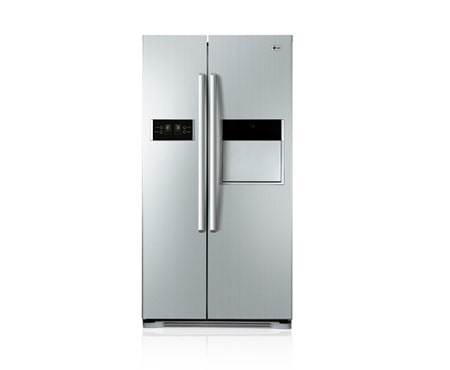 LG Холодильник Side-by-Side c системой LG Total No Frost. Высота 179см. Цвет стальной, GW-C207FLQA
