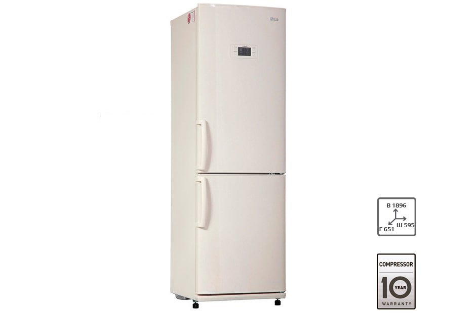 LG Холодильник LG с нижним расположением морозильной камеры и системой охлаждения Total No Frost, GA-B409UEQA