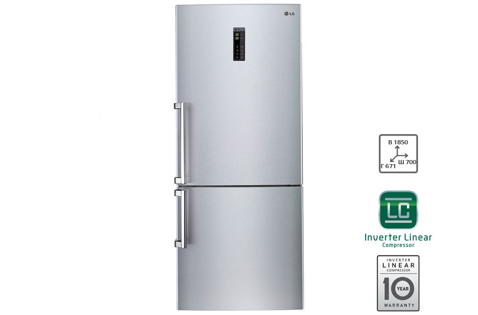 LG Широкий холодильник LG c Линейным Инверторным компрессором, GC-B559EABZ