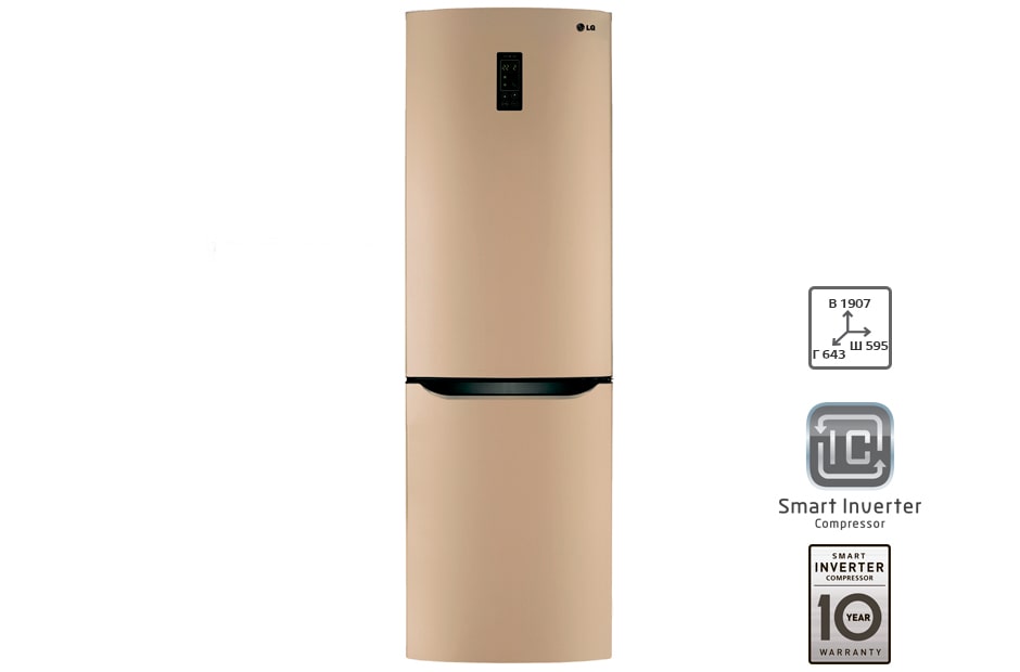 LG Холодильник LG с Инверторным компрессором, GA-M419SGRL