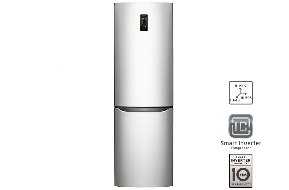 LG Холодильник LG c Умным Инверторным компрессором, GA-B419SAQL