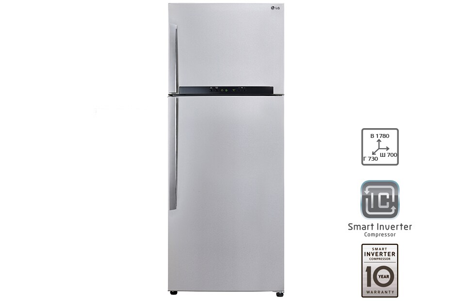 LG Холодильник LG c Инверторным компрессором, GC-M502HMHL