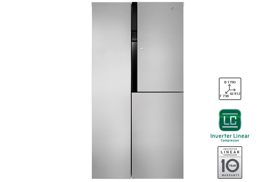 LG Холодильник LG c Инверторным Линейным Компрессором, GC-M247JMBV