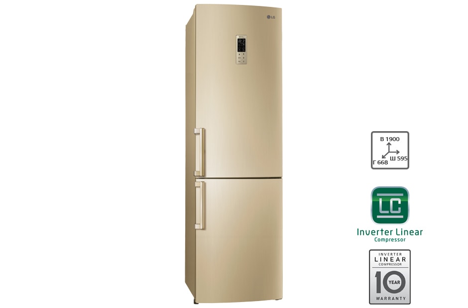 LG Холодильник LG c Инверторным Линейным компрессором, GA-M539ZGQZ