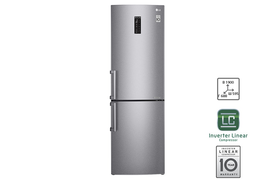 LG Холодильник LG c Инверторным Линейным компрессором, GA-M549ZMQZ