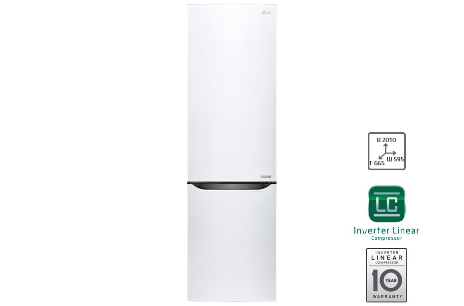LG Холодильник LG c Инверторным Линейным компрессором, GW-B499SQGZ