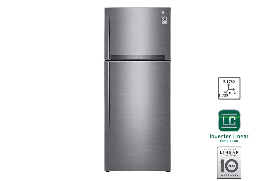 LG Холодильник LG c Инверторным Линейным компрессором, GC-H502HMHZ