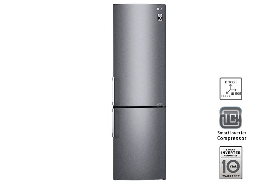 LG Холодильник LG c Инверторным Умным компрессором, GA-B499YLJL
