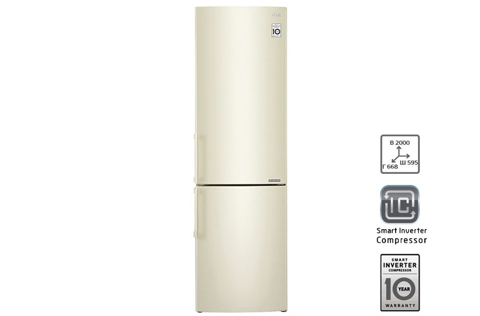 LG Холодильник LG c Инверторным Умным компрессором, GA-B499YYJL