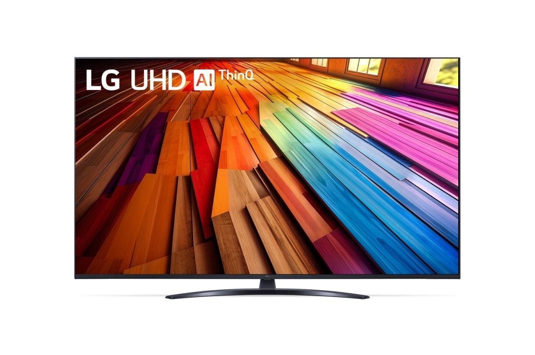 LG Телевизор Smart TV LG UHD UT81 4K 55'', Вид спереди на телевизор LG UHD TV, 55UT81006LA
