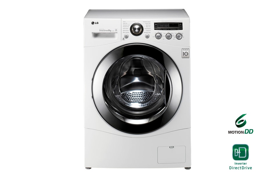 LG Узкая стиральная машина LG с системой прямого привода, F1281ND