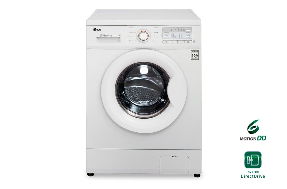 LG Узкая стиральная машина LG с прямым приводом и технологией ''6 движений заботы'', E10B9LD