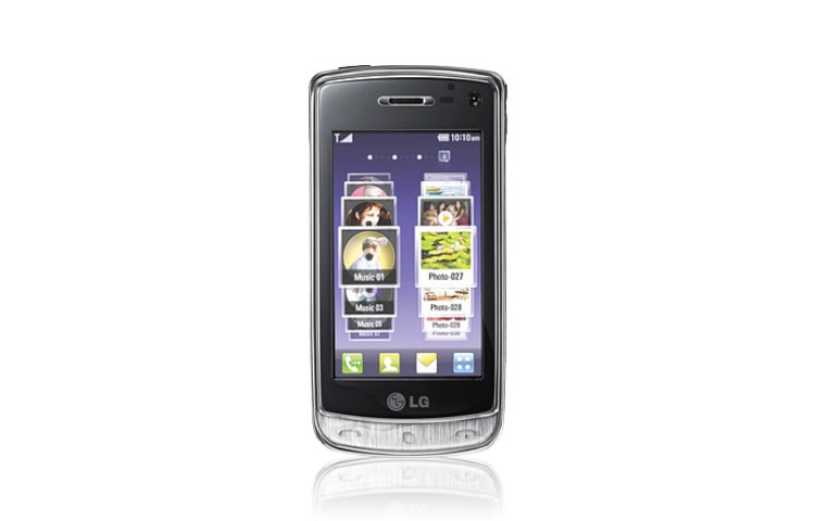 LG Mobiltelefon med 8 MP-kamera, genomskinlig knappsats, mp3-spelare och WiFi, GD900