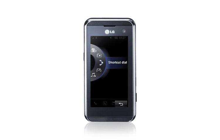 LG Mobiltelefon med 3-tums pekskärm, 3 inputmetoder, 3 Mp-kamera och intuitivt användargränssnitt, KF700