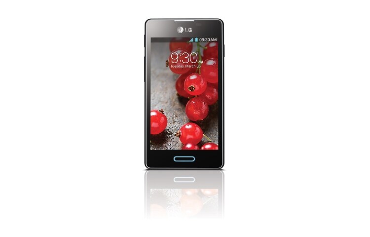 LG 4,0'' IPS-skärm, 1 GHz processor, Android 4.1, 5MP kamera, Optimus L5II E460