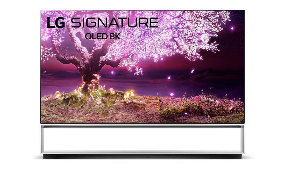 LG Z1 88inch 8K Smart OLED TV, front view, OLED88Z19LA
