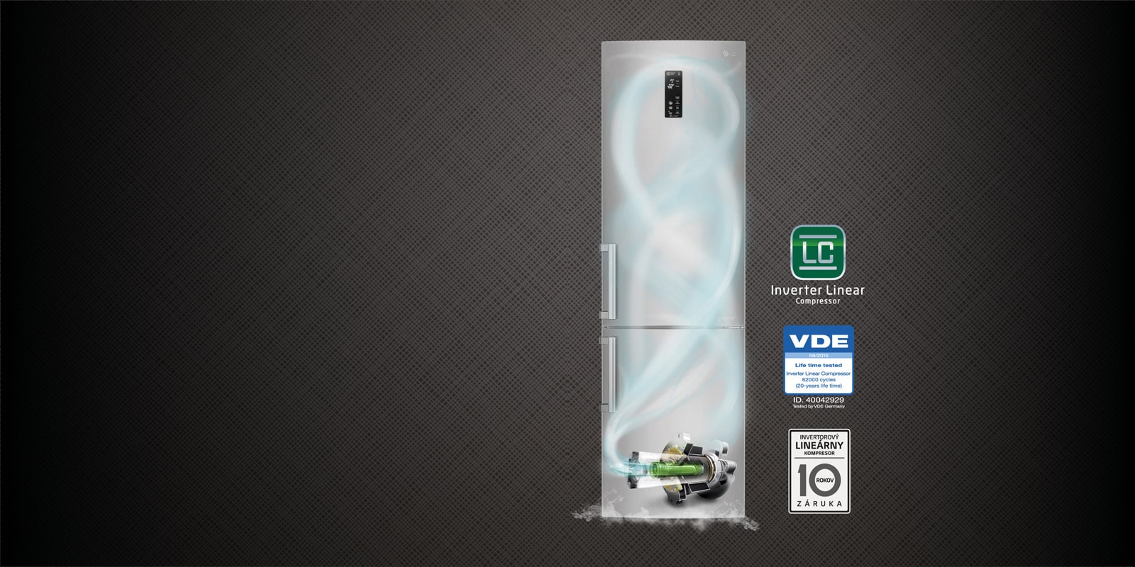 JEDINEČNÉ PŘEDNOSTI LG LINEÁRNÉHO KOMPRESORA