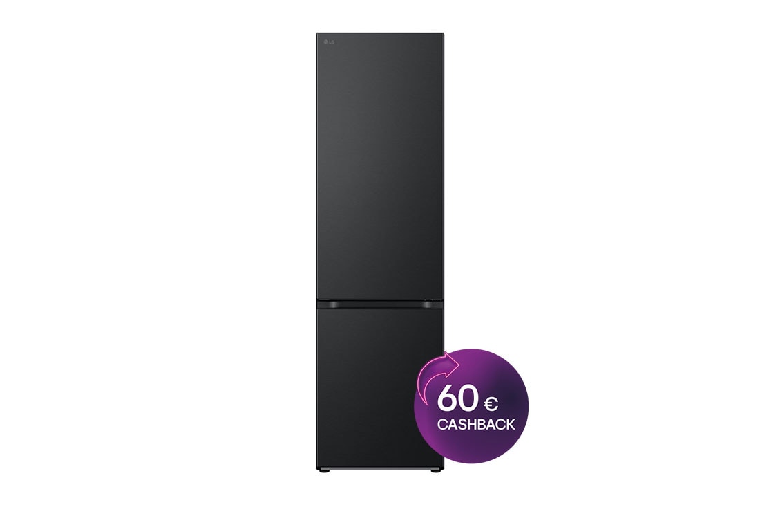 LG Kombinovaná chladnička LG | B | 387 l | Smart Invertorový kompresor | DoorCooling+™, front view, GBV7280BEV