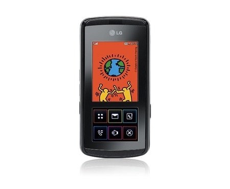 LG Výsuvný LG mobilný telefón kombinujúci dotykové ovládanie, 3,15 Mpx fotoaparát s autofokusom a bleskom, KF600