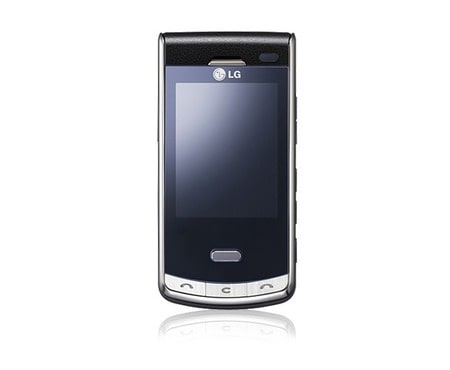 LG mobilný telefón s dotykovým 2,4-palcovým displejom, 5 Mpx fotoaparát s autofokusom, detekciou tváre, druhý VGA fotoaparát pre videohovory, KF750