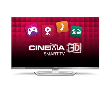 LG 42” LED CINEMA 3D Smart TV, dizajn CINEMA SCREEN, biely rám, Full HD, MCI 400, Wi-Fi, 4 ks 3D okuliarov a Magic Remote Control súčasťou balenia, 42LM669S