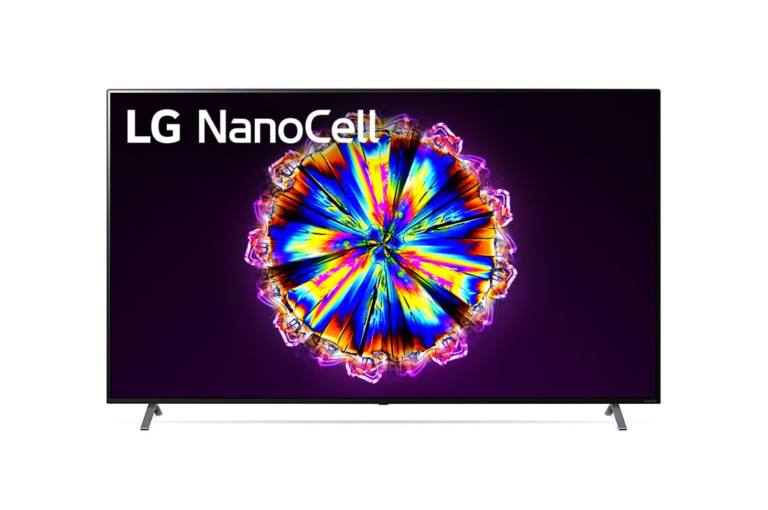 LG 86'' LG NanoCell TV, webOS Smart TV, pohľad spredu s ilustračným obrázkom, 86NANO90