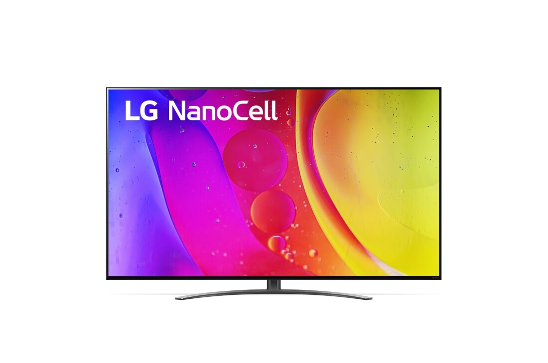 LG 50'' LG NanoCell TV, webOS Smart TV, Pohľad spredu na televízor LG NanoCell TV, 50NANO813QA