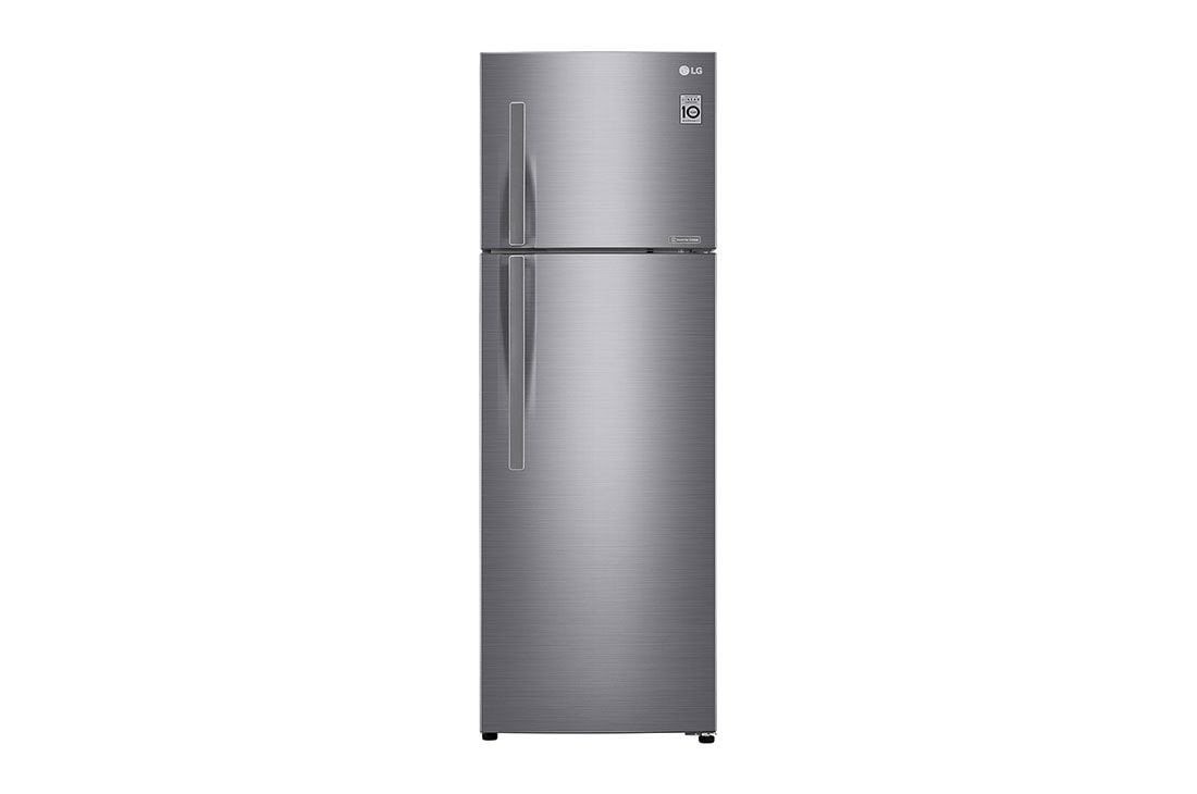 LG Réfrigérateur à congélateur en haut 307(L) nets | Refroidissement homogène dans toutes les zones | Éclairage LED, GL-G402RLCB, GL-G402RLCB