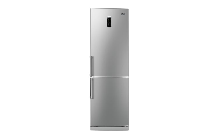 LG Contemporain et unique en forme, avec une technologie de pointe qui peut améliorer le goût et préserver la fraîcheur. Les réfrigérateurs conbinés LG sont parfaits pour toutes les cuisines., GC-F419BLQW
