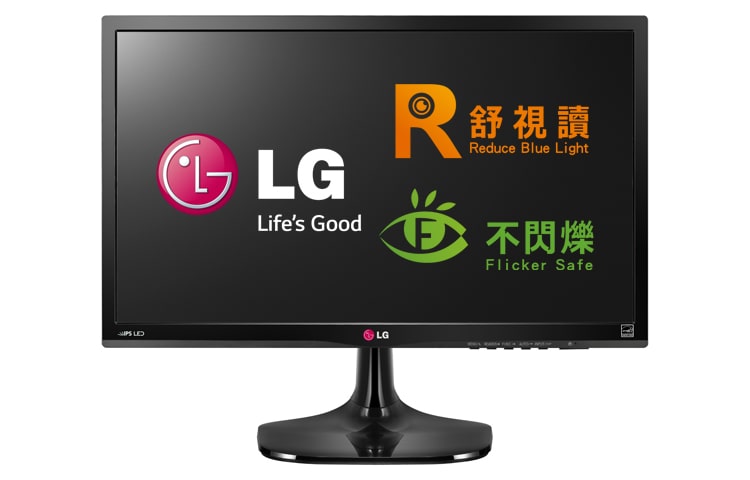 LG 21.5'' 16:9 AH-IPS 液晶顯示器 RF獨家護眼技術, 22MP55D-P