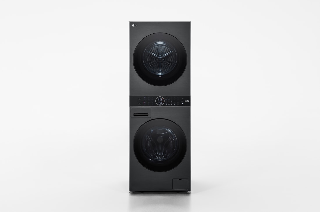 LG WashTower™ AI智控洗乾衣機 ｜ <br>洗衣13公斤+乾衣10公斤, Front view, WD-S1310B
