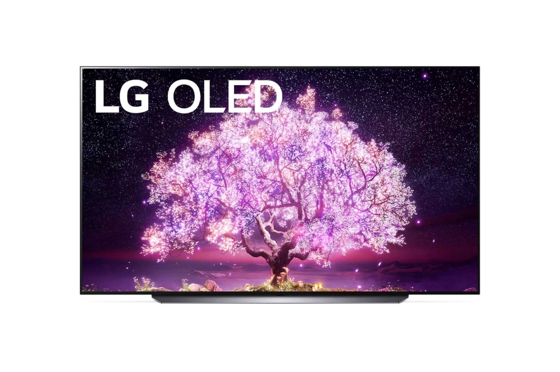 LG Телевізор LG OLED C1 | 83 дюйми | 4K | 2021, Вид спереду, OLED83C14LA