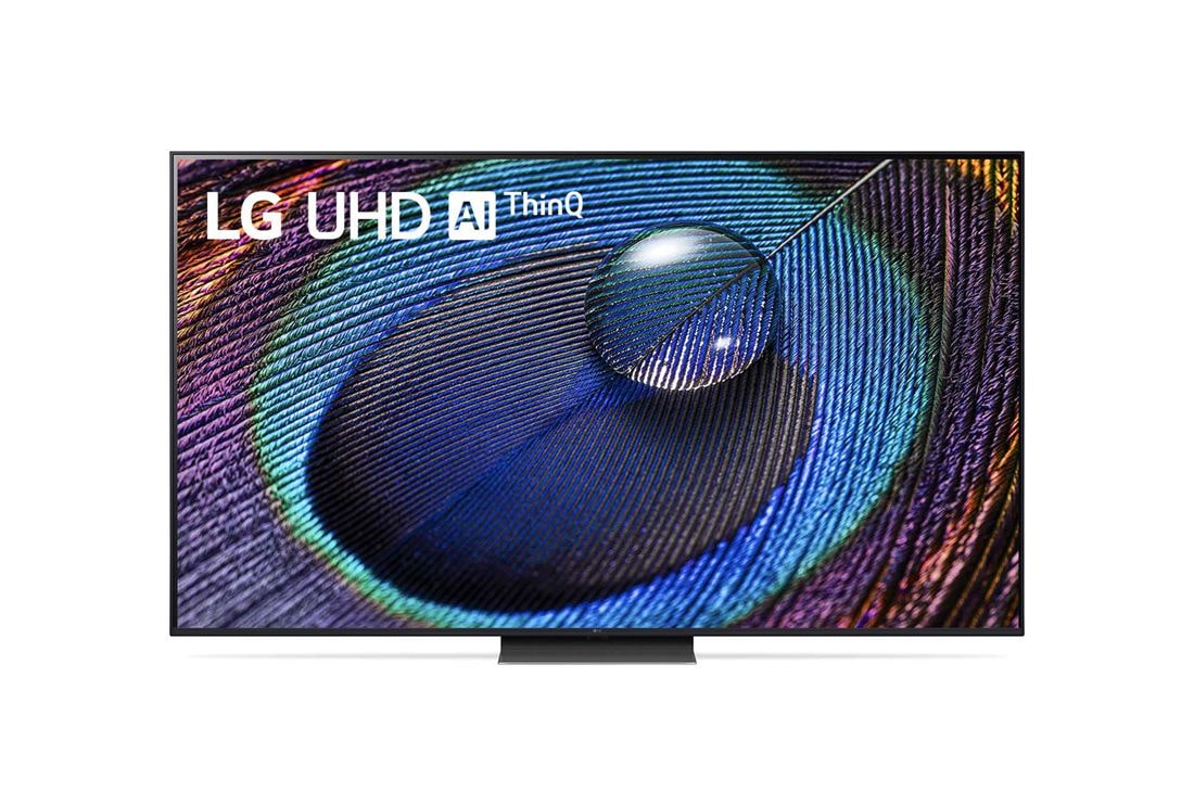 LG Телевізор LG UHD UR91 | 75 дюймів | 4K | 2023, Вид спереду телевізора LG UHD, 75UR91006LA