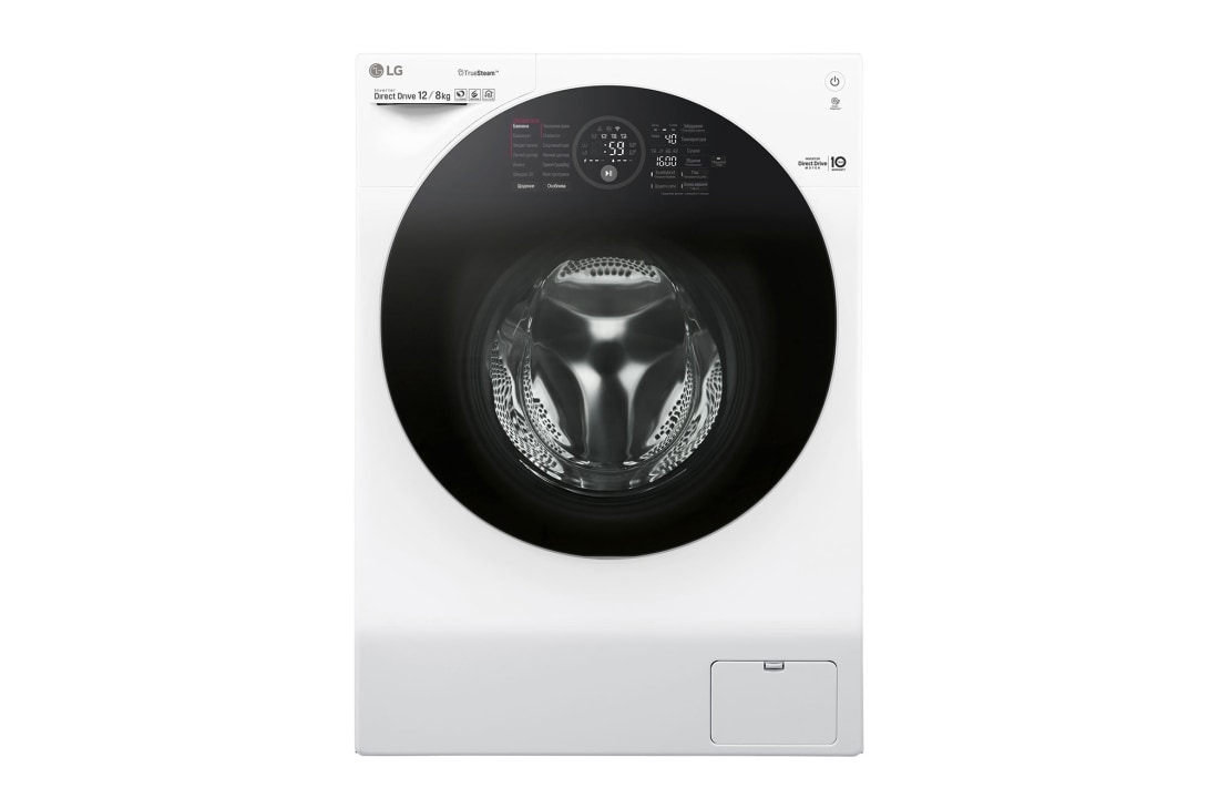 LG Повнорозмірна прально-сушильна машина | 6 Motion™ | EcoHybrid™ | 12/8 кг, FH6G1BCH2N