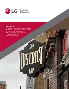 Case Study District Tap Sports Bar Simplifies 4K Video Distribution