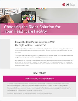 Brochure  Choosing the Right Solution for Your Healthcare Facility