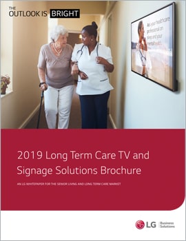 Brochure 2019 Long Term Care TV and Signage Solutions