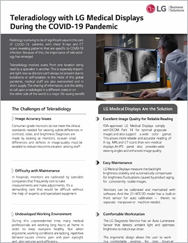 One Page  Teleradiology with LG Medical Displays During the COVI D-19 Pandemic