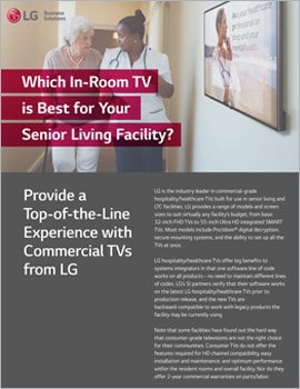 Brochure Which In-Room TV is Best for Your Senior Living Facility?