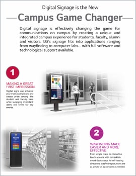 Infographic Digital Signage is the New Campus Game Changer
