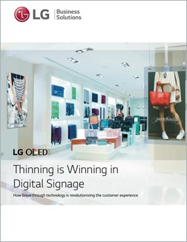 White Paper Thinning is Winning in Digital Signage for the End User