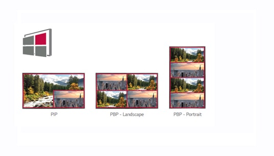 Multiple Screen with PBP or PIP